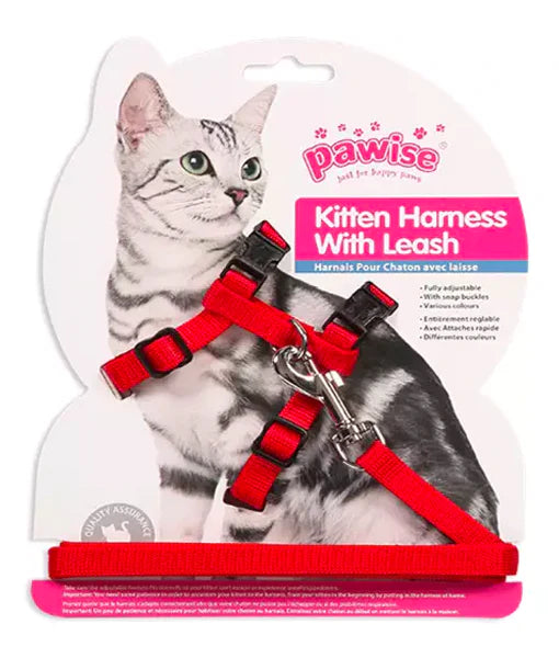 Pawise - Kitten Harness with Leash