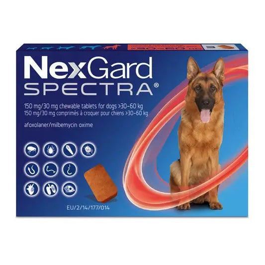 NexGard SPECTRA® Chewable Tablets for Extra Large Dogs (30kg-60kg) 1Pill