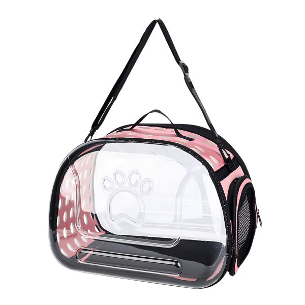 Pet bag collapsible transparent