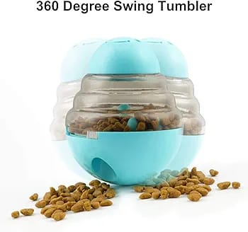 Dog Tumbler Interactive Treat Ball, Slow Food Dispensing Toy, Perfect Dog Gift for Large Or Small Dogs