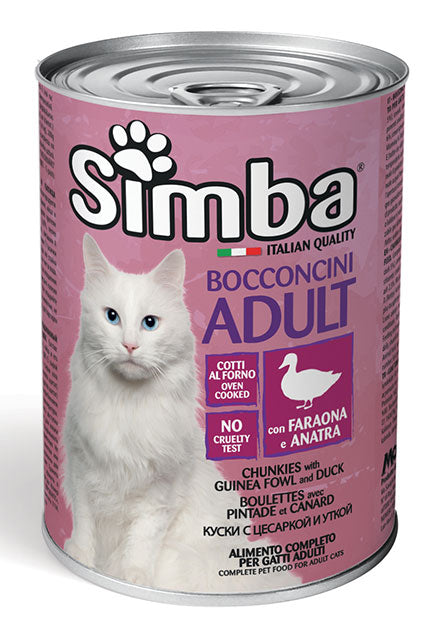 Simba Cat Chunkies avec Pintade et Canard 415g