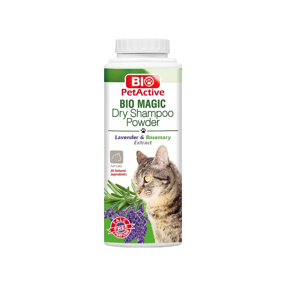 Bio Magic Shampoing Sec en Poudre à la Lavande et au Romarin pour Chat 150g 