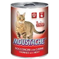 Mustache Cat Food Meat 415 G