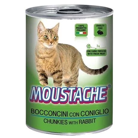 Moustache Chunkies Rabbit Cat Wet Food 415g