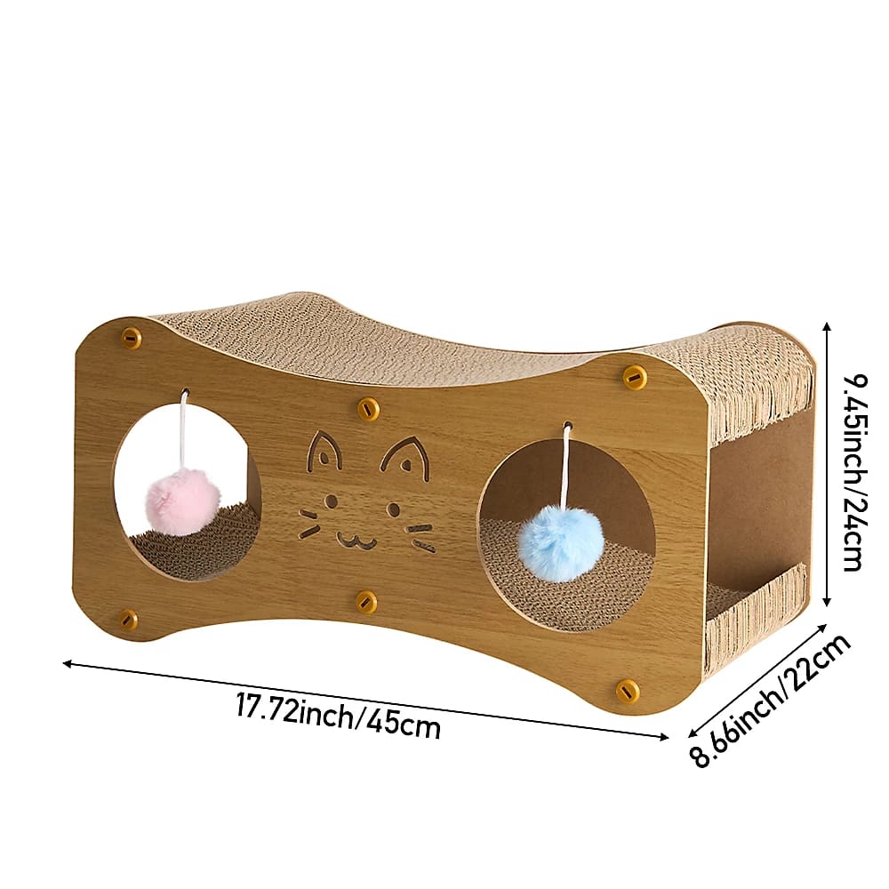 curved design  cat bed and scratcher