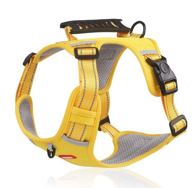 Dog harness yellow