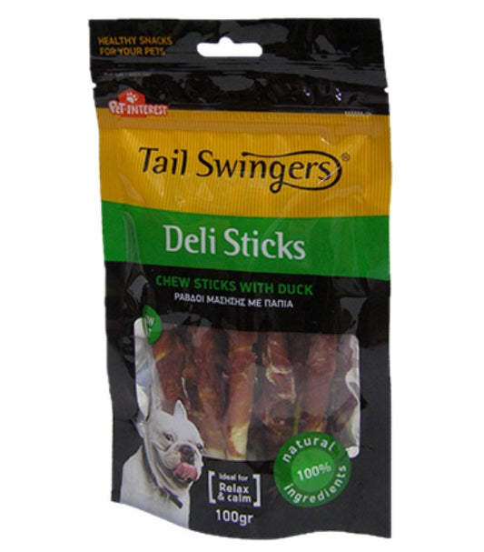 Tail Swingers Deli Sticks - Chew Sticks With Duck