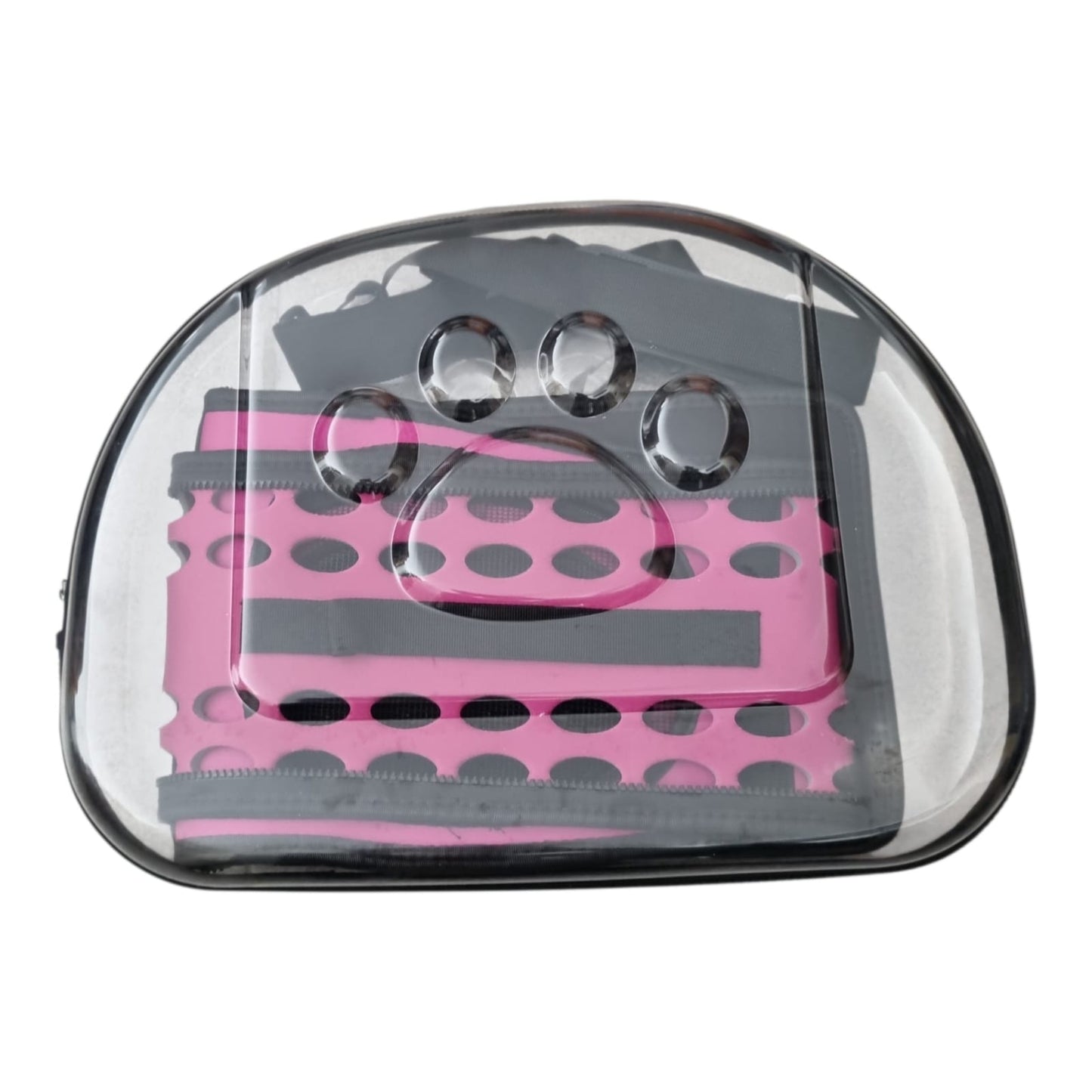 Pet bag collapsible transparent
