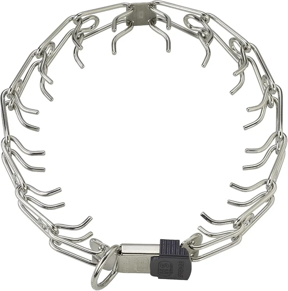 Herm Sprenger Stainless Steel Prong Dog Collar with ClicLock Buckle