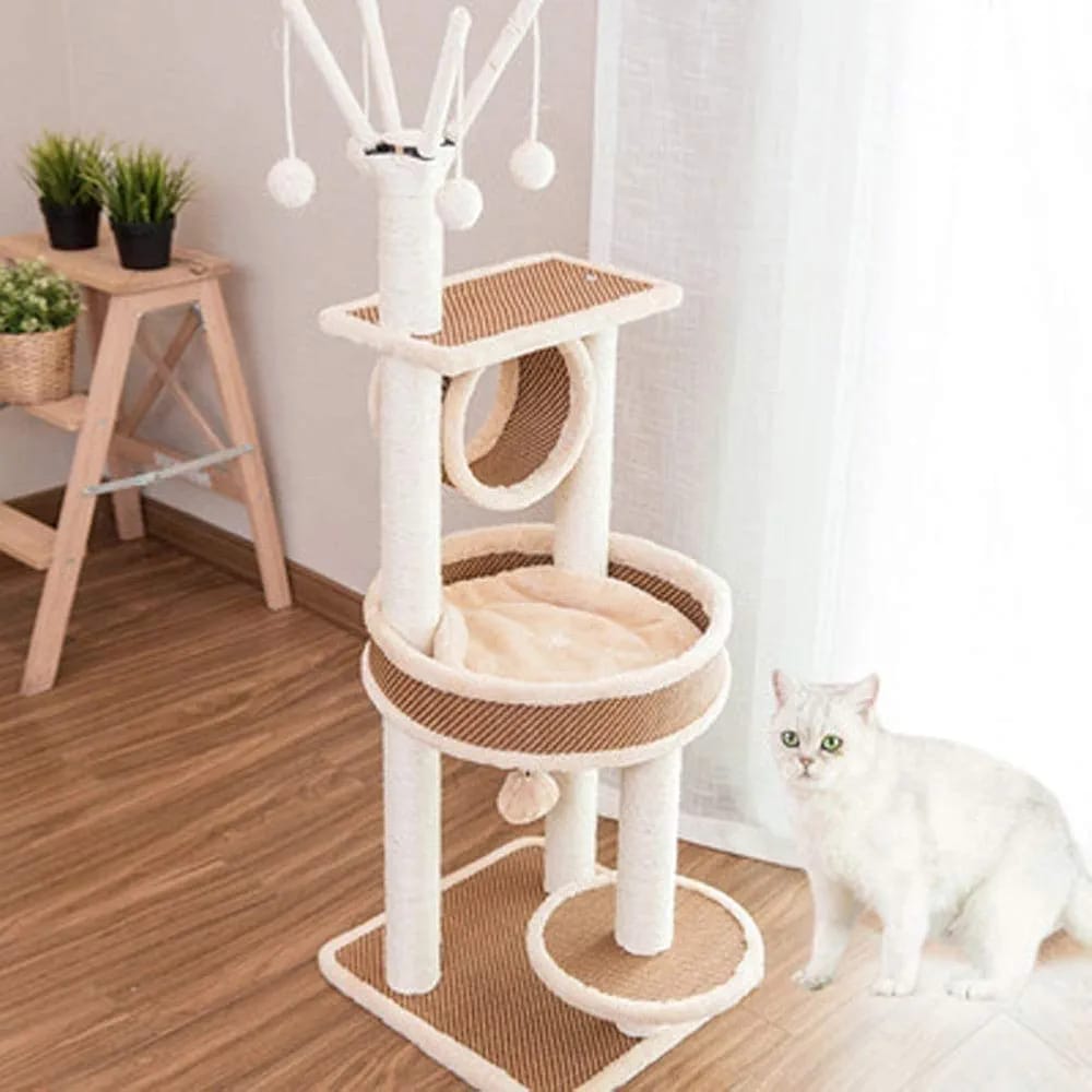 Cat Tower Condo Cat Tree Cat Litter Cat Scratching Board Jumping Platform Villa Cat Climbing Frame