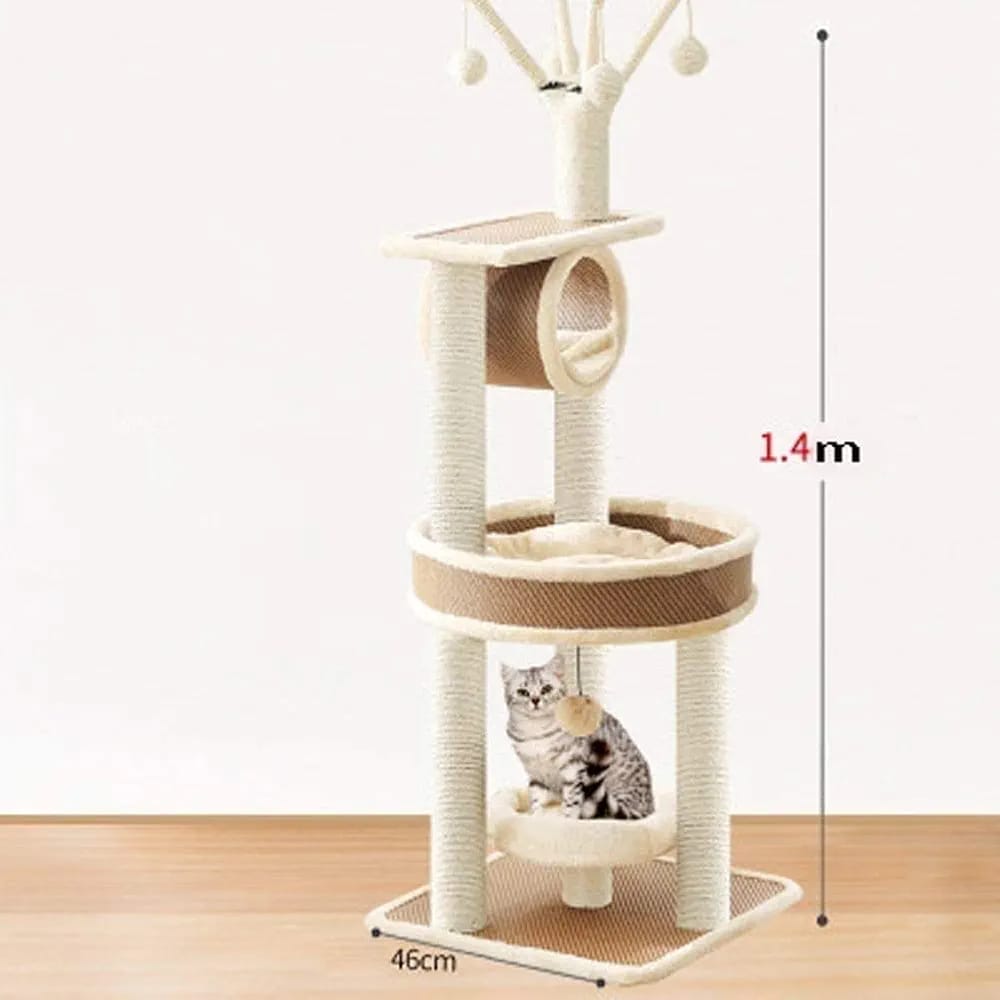 Cat Tower Condo Cat Tree Cat Litter Cat Scratching Board Jumping Platform Villa Cat Climbing Frame