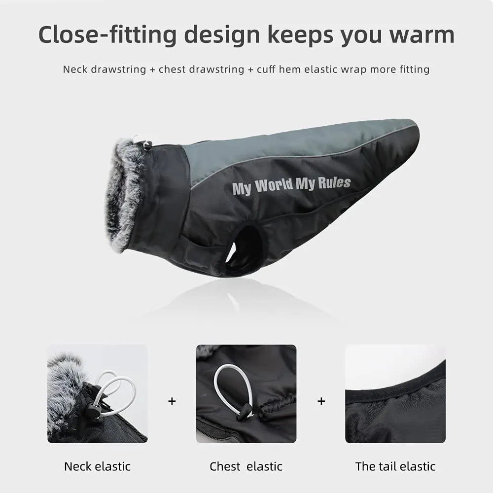 Dog Winter Jackets Reflective Waterproof Cold Weather Coats Wind Protection Warm jacket
