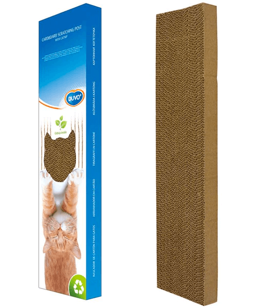 Duvo - Scratching board Cardboard with Catnip L50xW13xH6cm