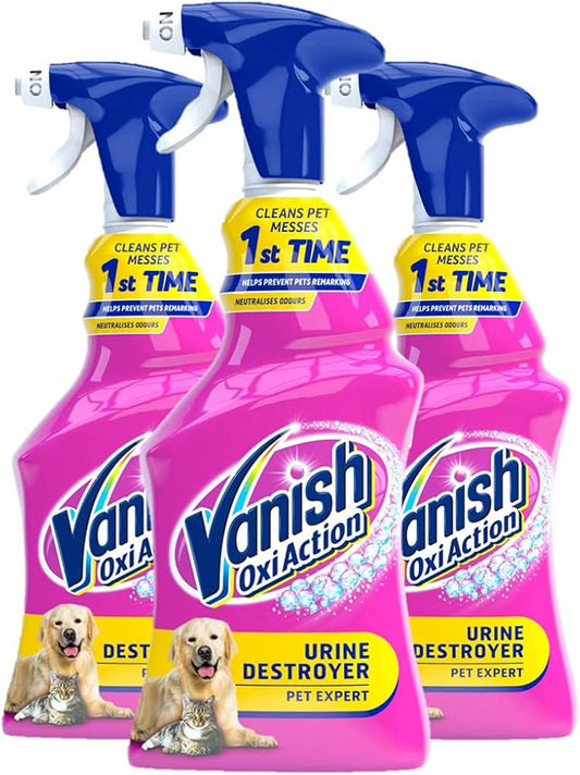 Vanish Pet Expert Carpet Care - Instant Action Stain Remover for Pet Stains & Urine Odours, Prevents Re-Marking (500ml)