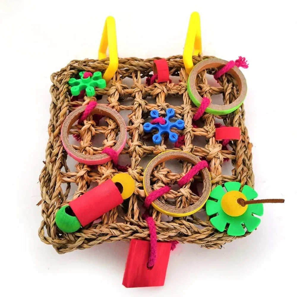 Bird Toys Bird Climbing Net Woven Seagrass