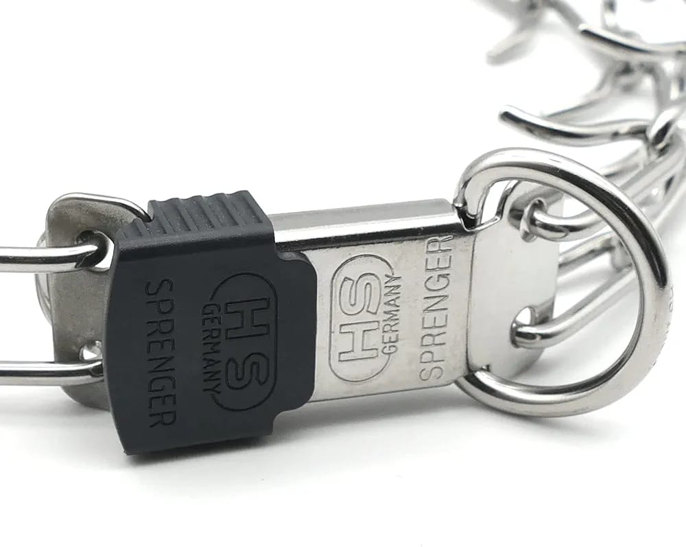 Herm Sprenger Stainless Steel Prong Dog Collar with ClicLock Buckle