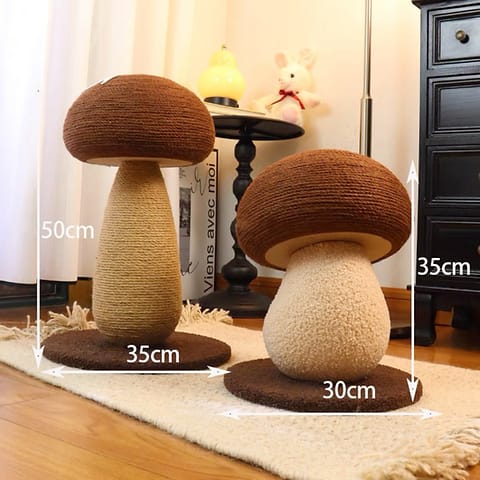 Mushroom Sisal Cat Scratcher