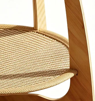 Large Double-Layer Wooden pet Bed – Breathable
