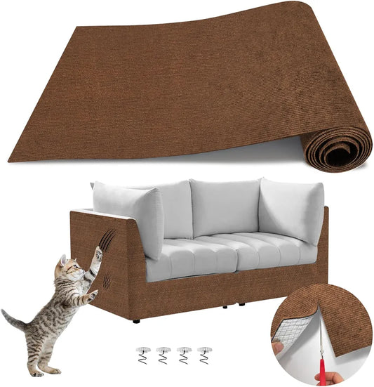 Cat Scratch Couch Furniture Protector, Adhesive Cat Scratch Pad Deterrent for Furniture, DIY Climbing Cat Scratcher Couch Protector from Cat Claws Scratching for Indoor Cat