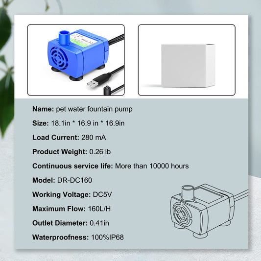 Cat Water Fountain Pump