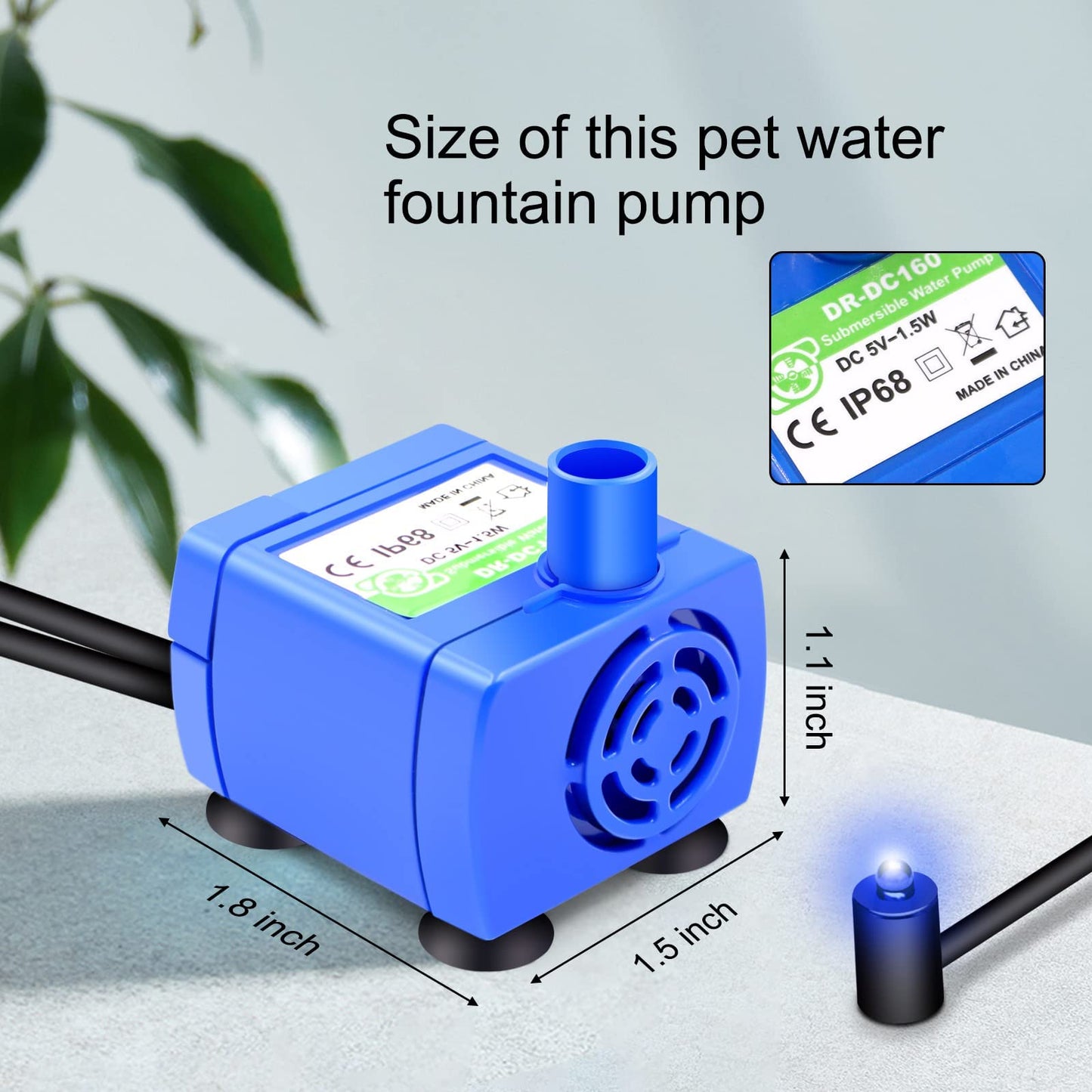 Pompe de fontaine à eau pour chat 
