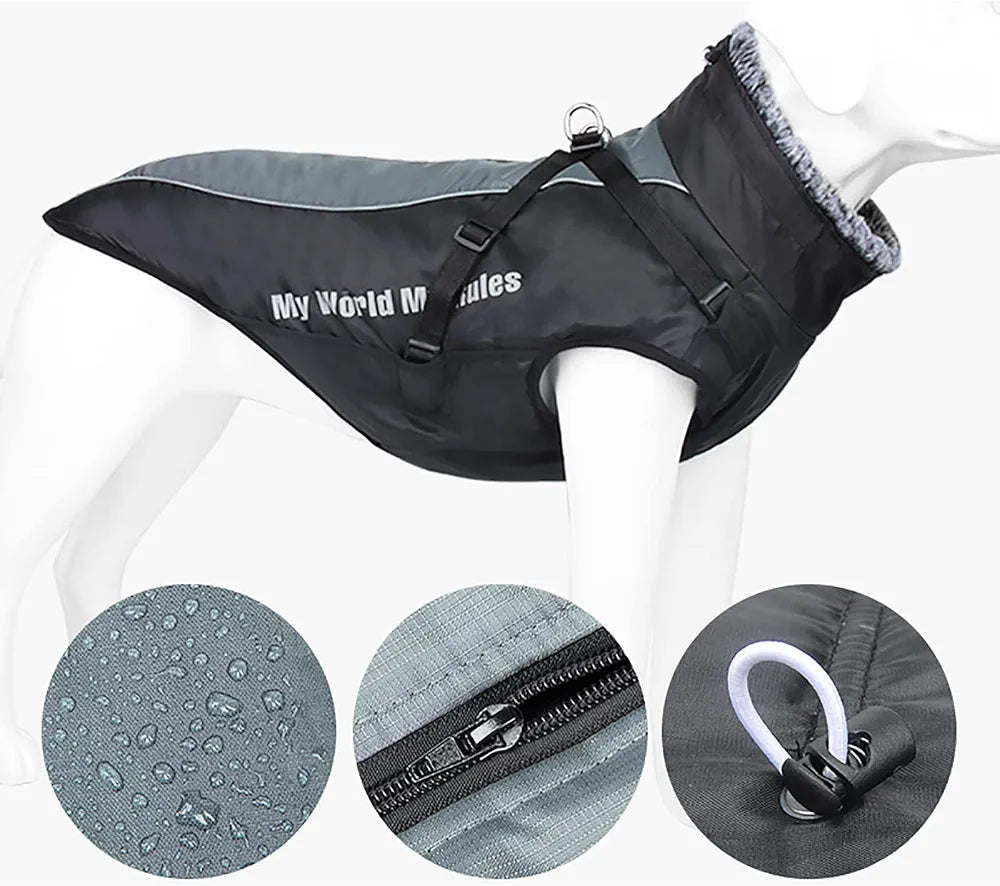 Dog Winter Jackets Reflective Waterproof Cold Weather Coats Wind Protection Warm jacket