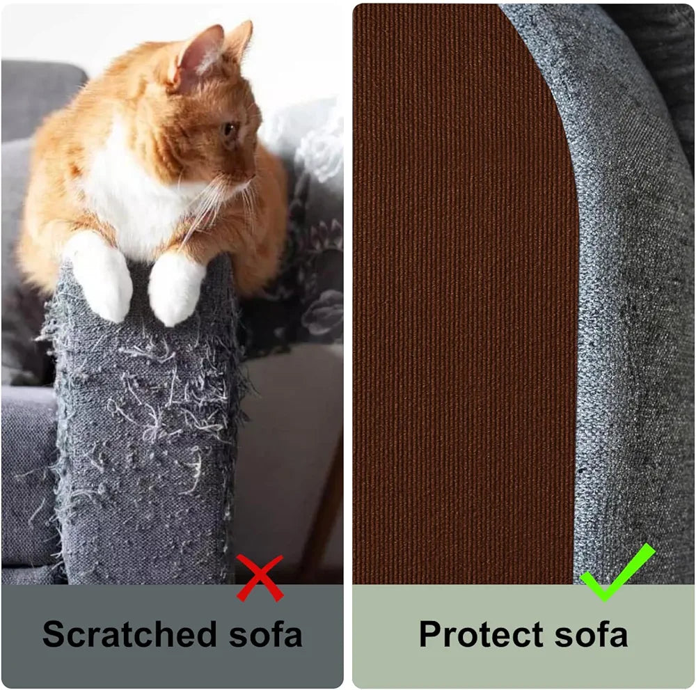 Cat Scratch Couch Furniture Protector, Adhesive Cat Scratch Pad Deterrent for Furniture, DIY Climbing Cat Scratcher Couch Protector from Cat Claws Scratching for Indoor Cat