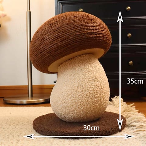 Mushroom Sisal Cat Scratcher
