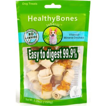 JOBERILL HEALTHY BONES MILK FLAVOR KNOTTED BONE WRAP CHICKEN MEAT-150 g