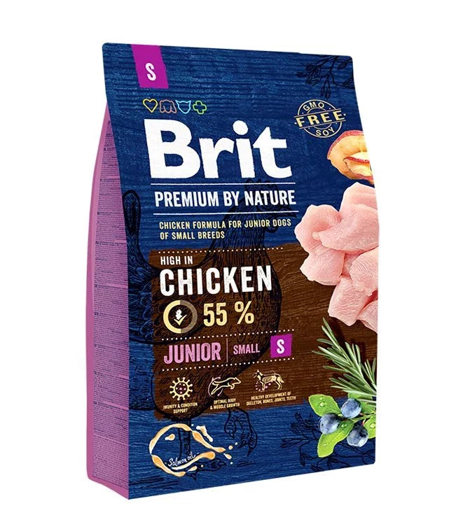 Brit Premium Chicken Small Puppy Dog Food 3kg