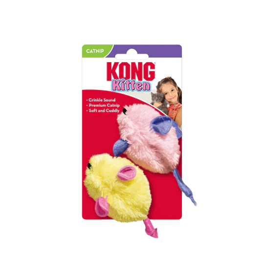 Kong Kitten Catnip Mice 2 Pack