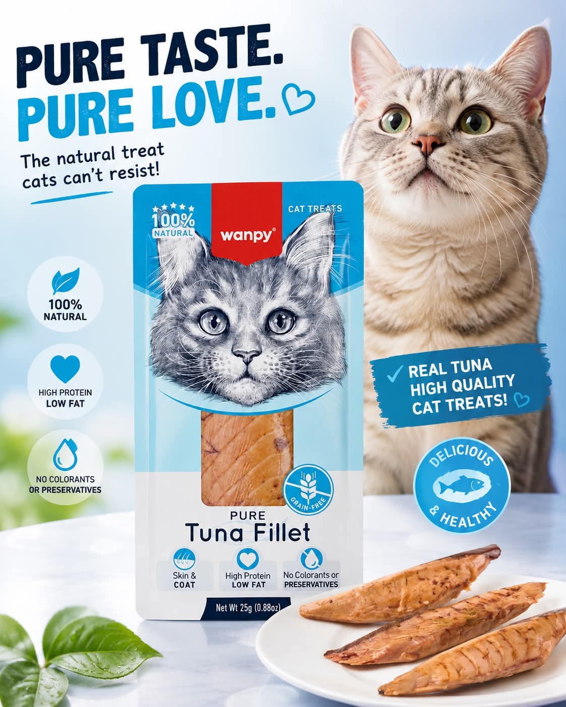 Wampy pure Tuna fillet 25g