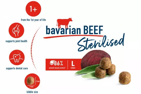 Happy Cat – Sterilized Bavarian Beef 1.3kg