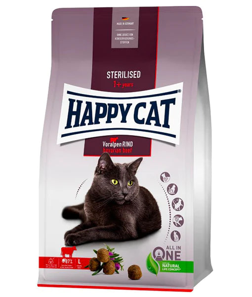 Happy Cat – Bœuf Bavarois Stérilisé 1,3kg