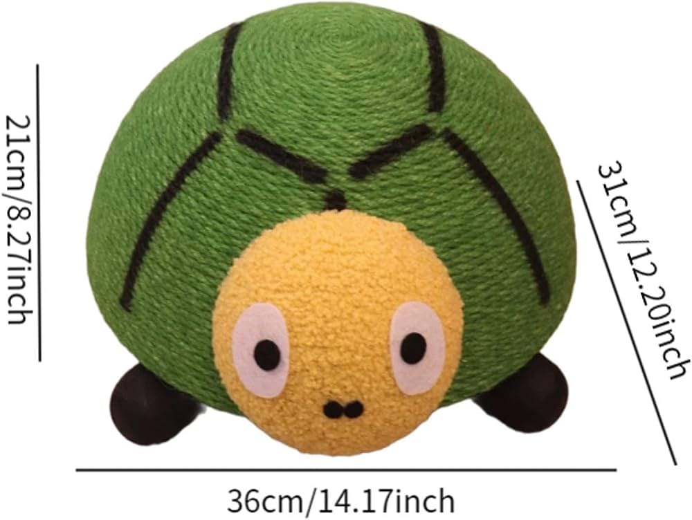 Cat Scratching Ball Scratching Pad for Furniture Protection, Cute & Comfortable Toy, Lightweight Sisal Rope Scratcher Board for Kittens & Cats, Playful Design (bee