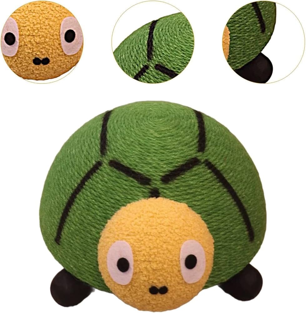 Cat Scratching Ball Scratching Pad for Furniture Protection, Cute & Comfortable Toy, Lightweight Sisal Rope Scratcher Board for Kittens & Cats, Playful Design (bee