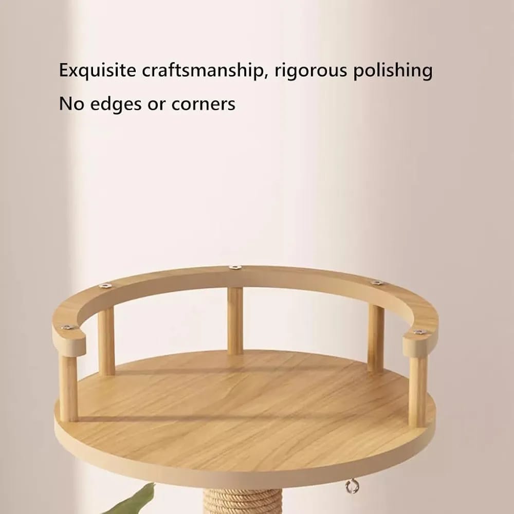Modern Cat Tower for Indoor Cats,Cat Condo, Scratching Posts, Hammock.Large size woodiness. (Size : XXX-Large)