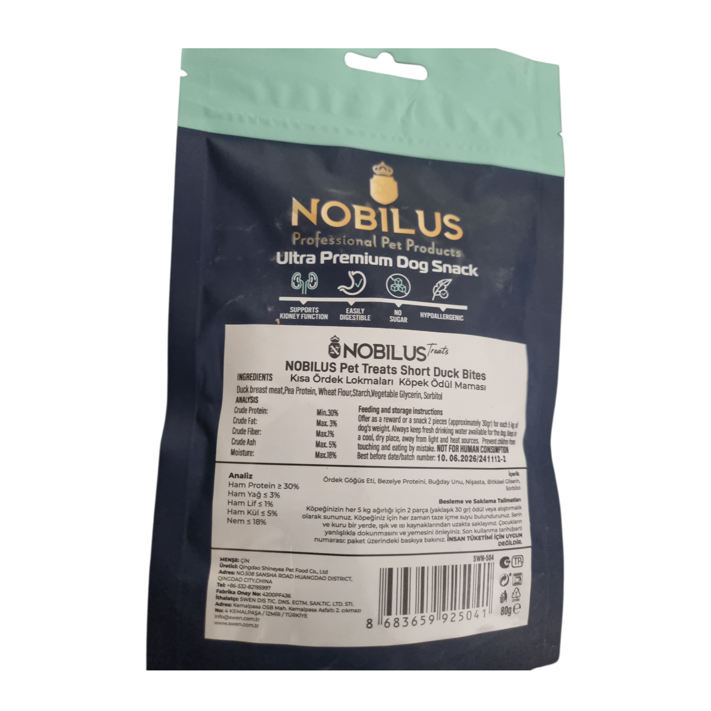 Nobilus short duck bites 100g