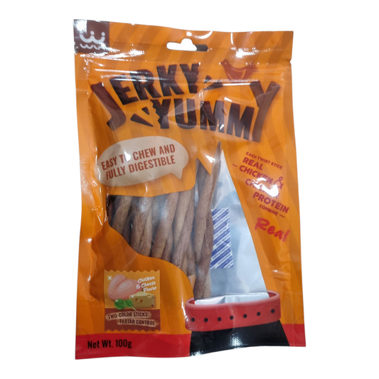 Jerky yummy chicken & cheese flavor 100g