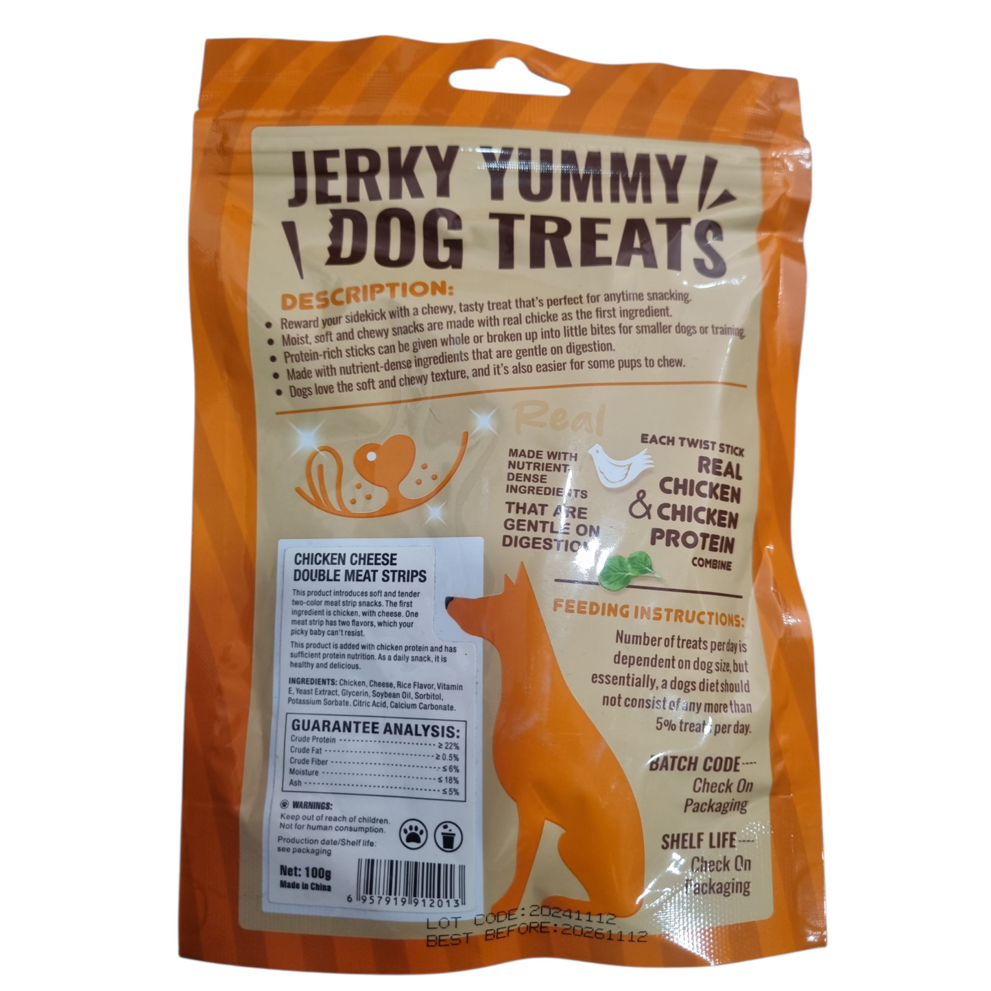 Jerky yummy chicken & cheese flavor 100g
