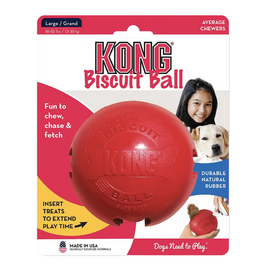 Kong Biscuit Ball Dog Toy small up to 9kg