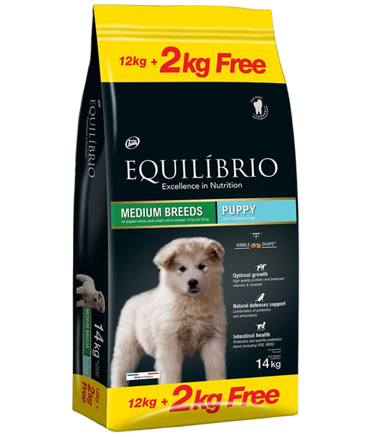 Equilibrio - Medium Breed Puppy -12kg+2kg free