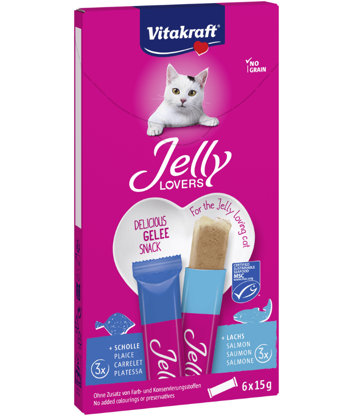 Vitakraft - Jelly Lovers With Salmon & Plaice 6x15g