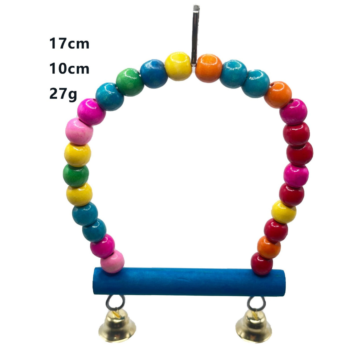 Hanging Swing Bird Parrot Parakeet Cockatiel Budgie Toy With Bells