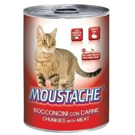 Moustache cat wet food with meat 415g
