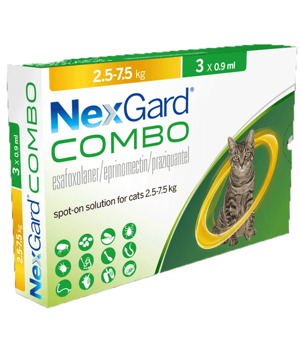 Nexgard Combo Spot On For Cats 2.5-7.5 kg (Sold per 1 pip)