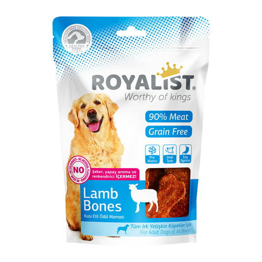 Royolist dog treats, lamb bones 80g