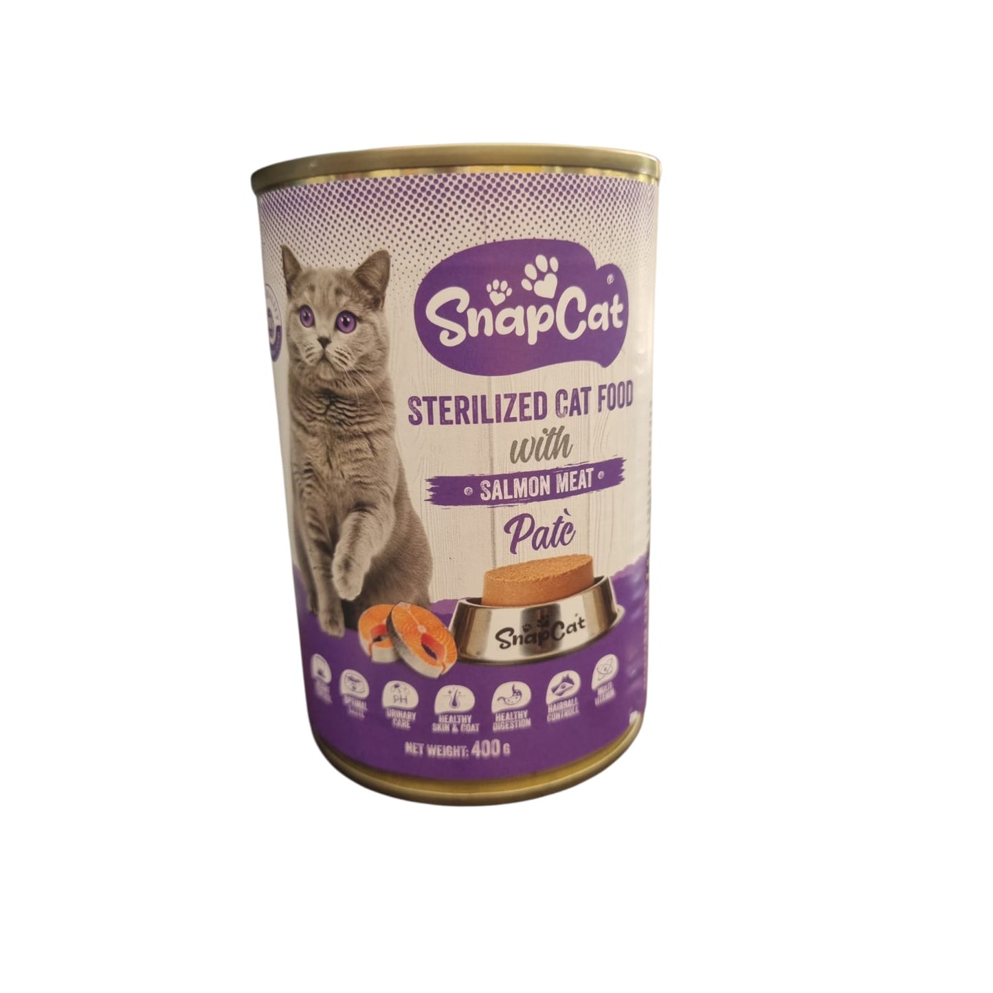 Pate Sterilized cat food with salmon meat 400g