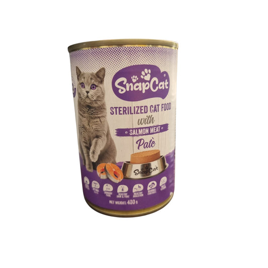 Pate Sterilized cat food with salmon meat 400g
