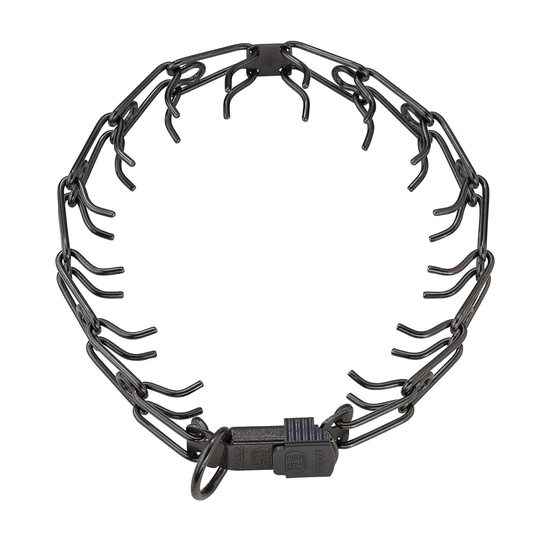 Herm Sprenger Black Stainless Steel Prong Dog Collar